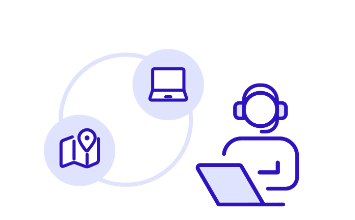 専門担当者に​よる​充実な​サポート